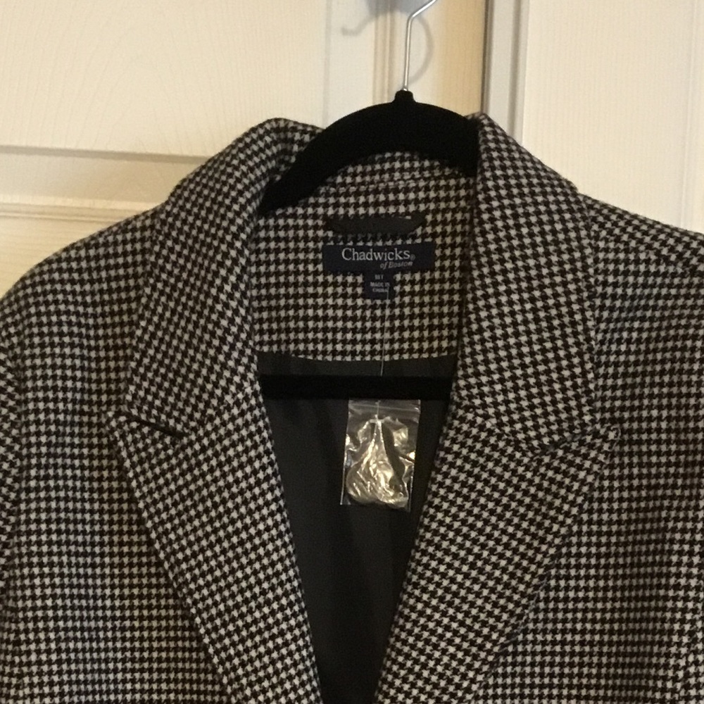 Black and White Checkered Blazer